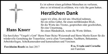 Anzeige von Hans Knorr von MGO