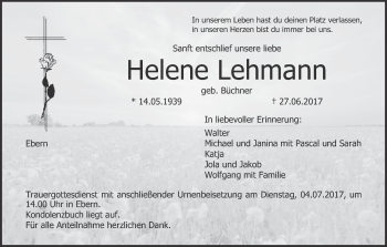 Anzeige von Helene Lehmann von MGO
