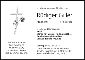 Anzeige von Rüdiger Giller von MGO