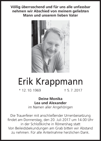 Anzeige von Erik  Krappmann von MGO