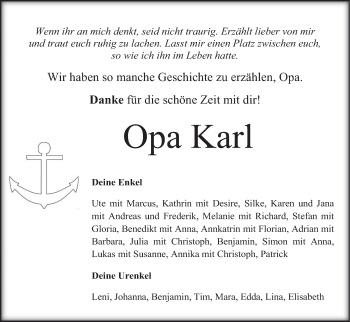 Anzeige von Karl  von MGO