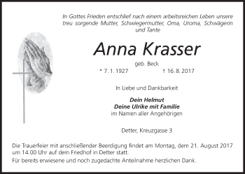 Anzeige von Anna Krasser von MGO