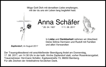 Anzeige von Anna Schäfer von MGO