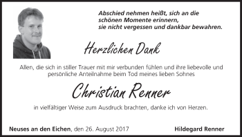 Anzeige von Christian Renner von MGO
