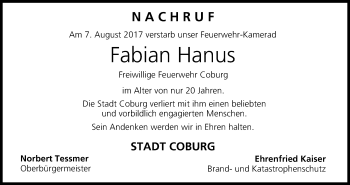 Anzeige von Fabian Hanus von MGO