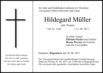 Anzeige von Hildegard Müller von MGO