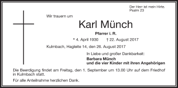 Anzeige von Karl Mnch von MGO