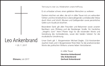 Anzeige von Leo Ankenbrand von MGO