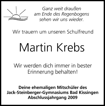 Anzeige von Martin Krebs von MGO