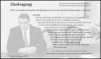 Anzeige von Michael Baiersdorfer von MGO