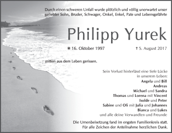 Anzeige von Philipp Yurek von MGO