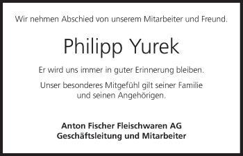 Anzeige von Philipp Yurek von MGO