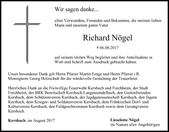 Anzeige von Richard Nögel von MGO