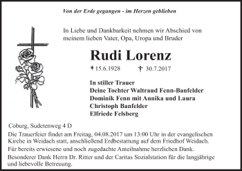 Anzeige von Rudi Lorenz von MGO