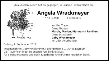 Anzeige von Angela Wrackmeyer von MGO
