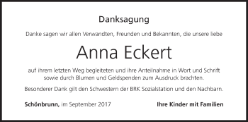 Anzeige von Anna Eckert von MGO