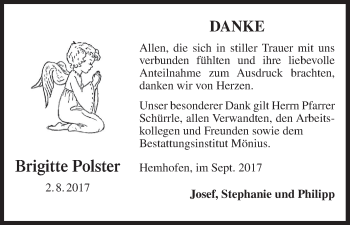 Anzeige von Brigitte Polster von MGO