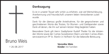 Anzeige von Bruno Weis von MGO