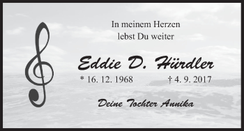 Anzeige von Eddie D. Hürdler von MGO