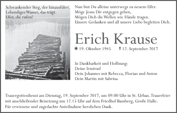 Anzeige von Erich Krause von MGO