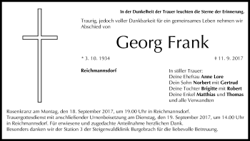 Anzeige von Georg Frank von MGO