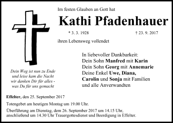 Anzeige von Kathi Pfadenhauer von MGO