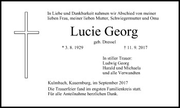 Anzeige von Lucie Georg von MGO