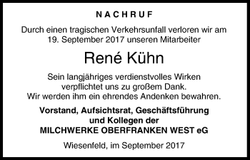 Anzeige von René Kühn von MGO