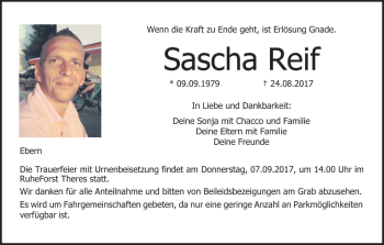 Anzeige von Sascha Reif von MGO