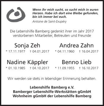 Anzeige von Andrea Zahn von MGO