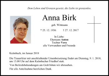 Anzeige von Anna Birk von MGO
