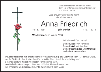 Anzeige von Anna Friedrich von MGO