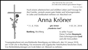 Anzeige von Anna Kröner von MGO