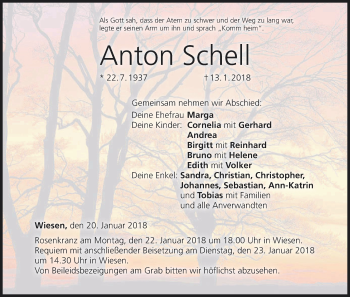Anzeige von Anton Schell von MGO
