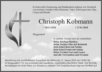 Anzeige von Christoph Kobmann von MGO