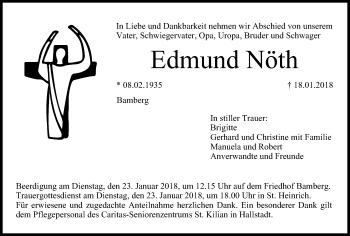 Anzeige von Edmund Nöth von MGO