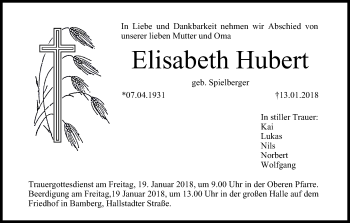 Anzeige von Elisabeth Hubert von MGO