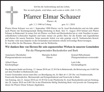 Anzeige von Elmar Schauer von MGO