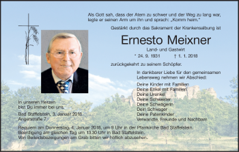 Anzeige von Ernesto Meixner von MGO