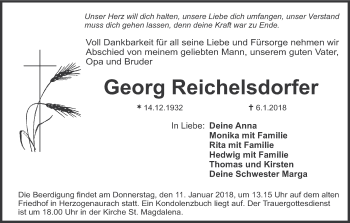Anzeige von Georg Reichelsdorfer von MGO