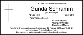 Anzeige von Gunda Schramm von MGO