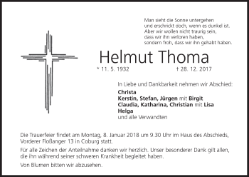 Anzeige von Helmut Thoma von MGO