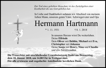 Anzeige von Hermann Hartmann von MGO