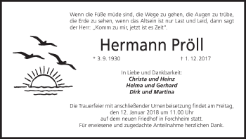 Anzeige von Hermann Pröll von MGO