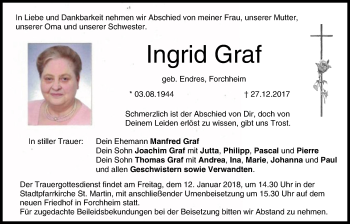 Anzeige von Ingrid Graf von MGO