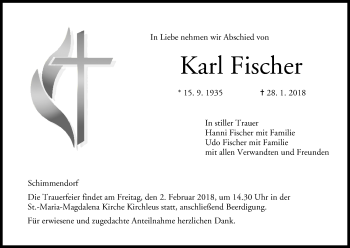 Anzeige von Karl Fischer von MGO