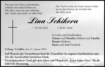 Anzeige von Lina Schikora von MGO