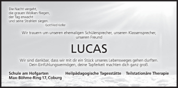 Anzeige von Lucas  von MGO