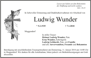 Anzeige von Ludwig Wunder von MGO