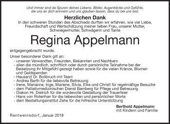 Anzeige von Regina Appelmann von MGO